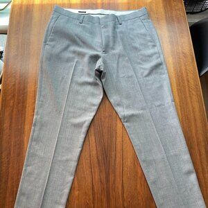JCrew Italian Wool Slim Fit Traveler Ludlow Suit Pants $225 LIGHT GRAY W34 A0537
